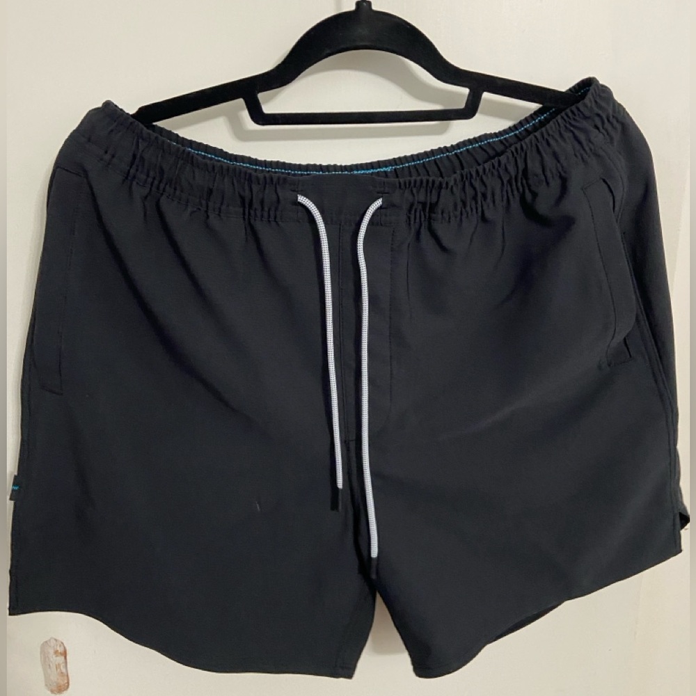Black Athletic Shorts with Drawstring